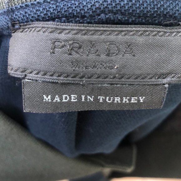 Prada Green & Navy Blue Polo - Picture 9 of 9